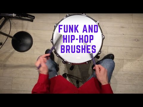 Part 1 - 2 Easy Ways For Funk Drumming With Brushes