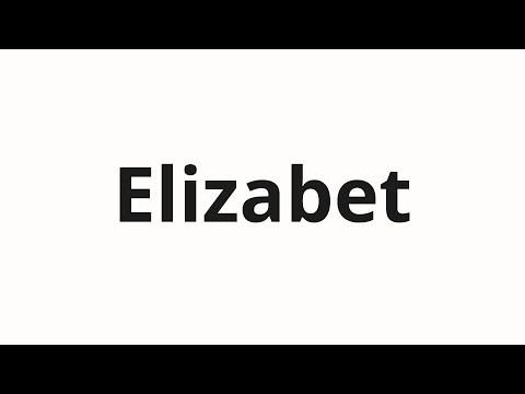 How to pronounce Elizabet | Элизабет (Elizabeth in Russian)