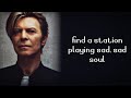 She'll Drive the Big Car (2003) David Bowie + lyrics