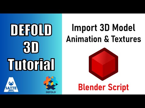 Import 3D Model With Textures And Animation With Blender Script -  Defold 3D Tutorial preview image