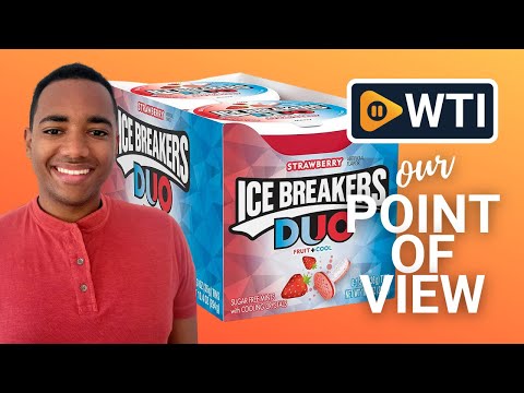 ICE BREAKERS Duo Fruit Plus Cool Strawberry Sugar Free Breath Mints Tins - WTI product video review