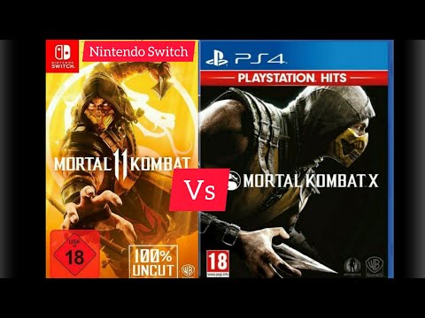 Mortal Kombat 11 (Nintendo Switch) vs Mortal Kombat X (PS4) Comparação / Comparison Gameplay