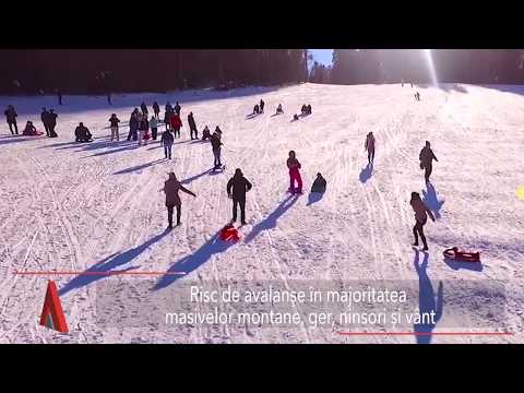 Stiri Mediafax 03 Ianuarie - Risc mare de avalanșă în masivele montane