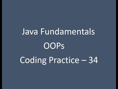 Coding Practice 34 Oops Topic Java Fundamentals Nxtwave