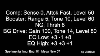 Video thumbnail for Zoom g2nu - Mesa Boogie Guitar Tone (BG Drive) 720p by Franku