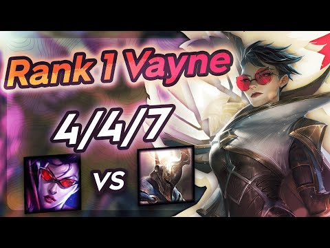 Vayne Vs Pantheon - Challenger Gameplay Rank 1 Vayne