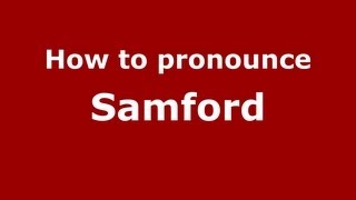 How to pronounce Samford