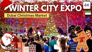 Dubai Christmas Market Winter City at Expo City 🇦🇪 Festive Activities, Santa, Attractions & More! 4K