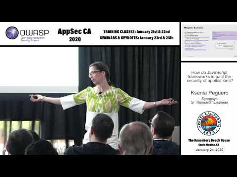 How do JavaScript frameworks impact the security of applications? - Ksenia Peguero
