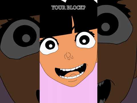 Dora explores the hood #shorts #animation #funny #memes