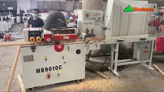 Máy bào cây tròn nạp phôi tự động |WM-100A2