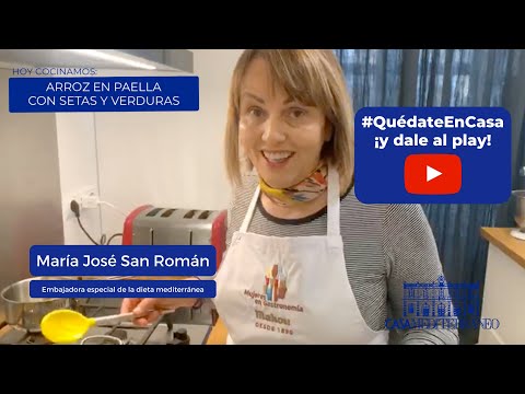 Recetas fáciles de la dieta mediterránea con María José San Román: arroz en paella con verduras