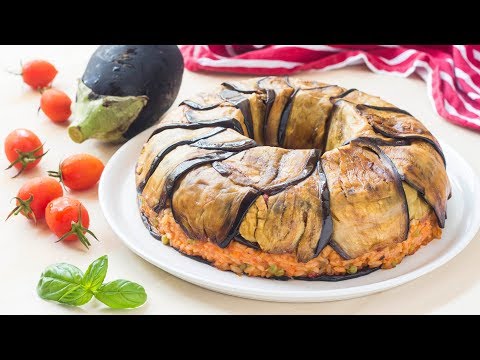 Ciambella di Riso Ripiena con Melanzane | Ricetta Timballo al Forno | 55Winston55