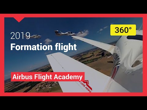 360 view: Airbus Flight Academy Europe formation flight