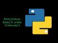 Quick PYTHON Tutorial for BEGINNERS |#200SubscriberSpecial