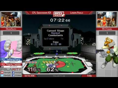 CFL Smackdown 101 Melee - Drunksloth (ICs) vs SS Colbol (Fox) - Losers Finals