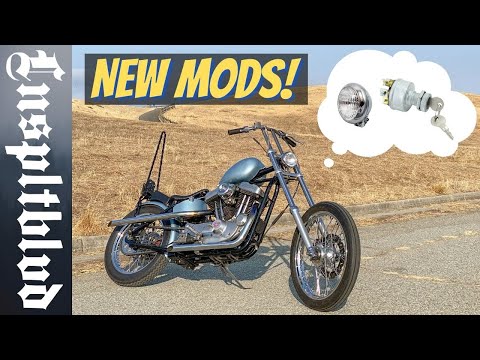 Sportster Build | MOMENTARY START IGNITION SWITCH and NEW Headlight