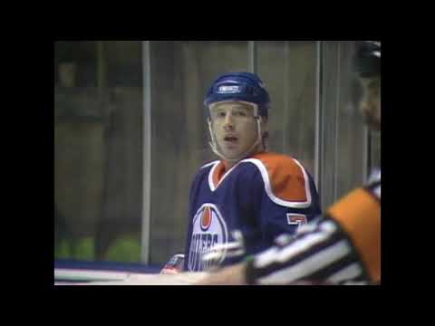 NHL 1990/91 Stanley Cup Playoffs QF G1 Edmonton vs Los Angeles (18 Apr 1991)