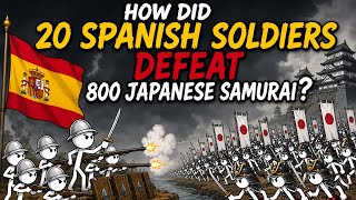 How Did 20 Spanish Soldiers Defeat 800 Japanese Samurai🫡