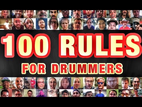 100 RULES FOR DRUMMERS