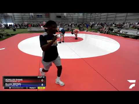 160 Lbs Placement Matches (8 Team) - Achilles Evans, Team Colorado Vs Elijah Brown, Pennsylvania R