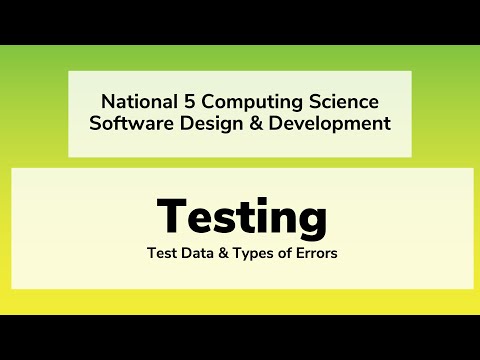 eSgoil: N5CS: Software - Testing