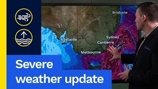 Severe Weather Update 25 June 2025: Damaging wind, high tides and snow across south-east Aus today