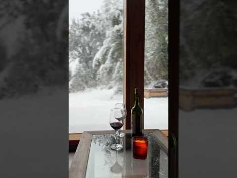 Increíble nevada de domingo en Villa La Angostura #villalaangostura #nieve  #lnvierno #invierno