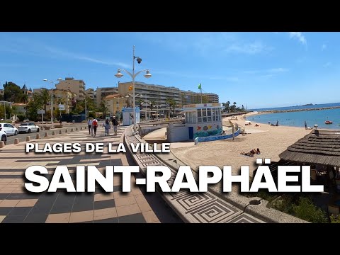 Saint-Raphael, France • Plages de la Ville • Côte d'Azur • July 8, 2021 • Virtual 4K Tour