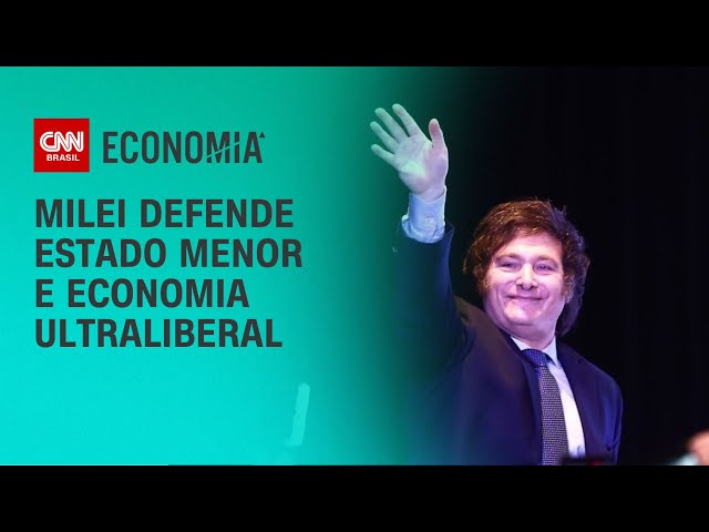 Milei defende Estado menor e economia ultraliberal | LIVE CNN