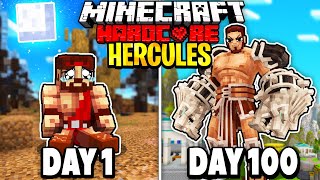 I Survived 100 Days as HERCULES in Minecraft.. Here's What Happened..