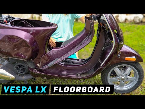 Vespa LX Trittbrett Ausbau / Einbau | Mitchs Scooter-Zeug
