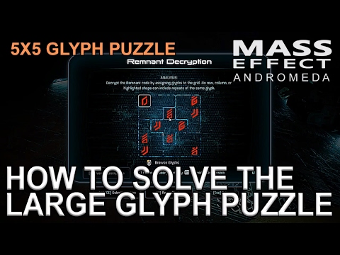 Mass Effect Andromeda: How to Solve The Large Glyph Puzzle