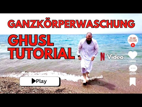 GANZKÖRPERWASCHUNG TUTORIAL (Ghusl) #islamdeutschland #islamdeutsch #gebetswaschung