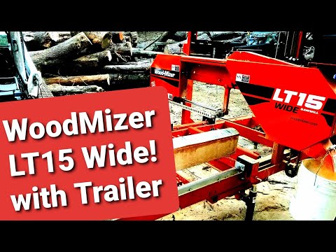 Our New Woodmizer LT15 Wide Sawmill with Trailer