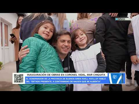 INAUGURACIÓN DE OBRAS EN CORONEL VIDAL, MAR CHIQUITA