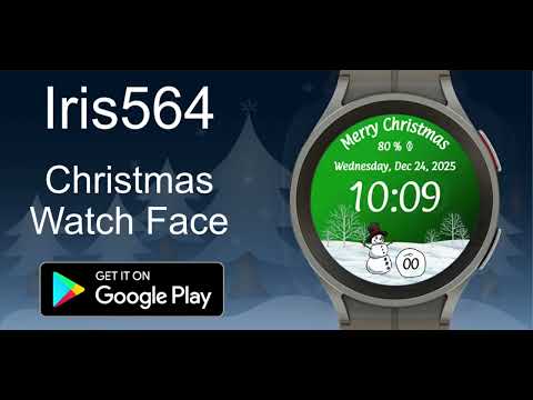Iris564 Christmas Watch Face video thumbnail
