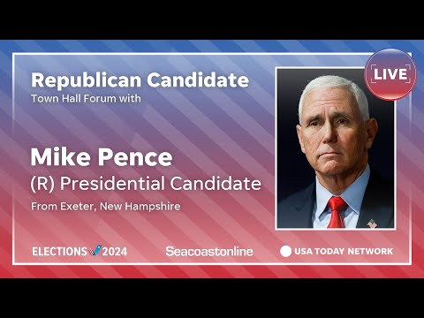 Watch live Mike Pence answers voters’ questions in New Hampshire town hall