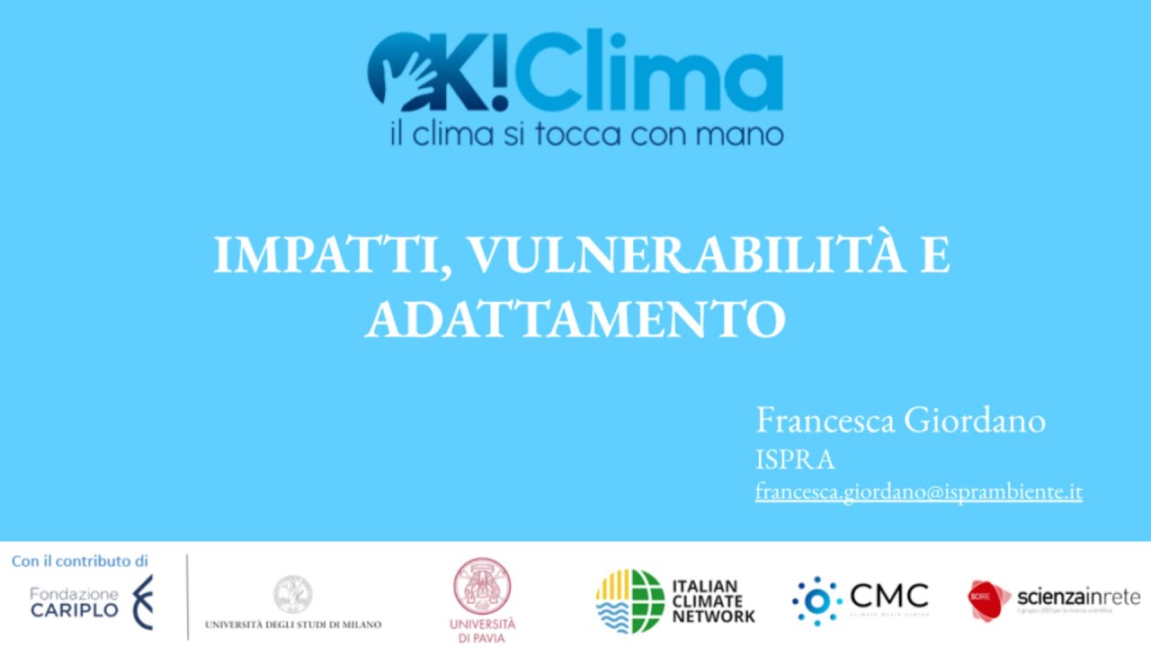 Impatti, vulnerabilità e adattamento