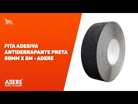 Fita Adesiva Antiderrapante Preta 50mm x 5M ADERE-10390 - Video