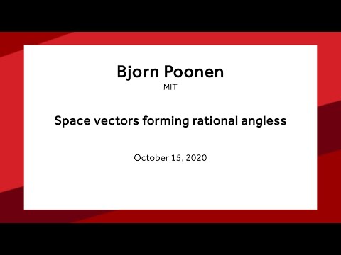 Space vectors forming rational angles - Bjorn Poonen