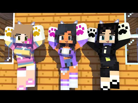 YAY! ARIGATO FIRST MEET POI POI APHMAU WEDNESDAY ENID - MINECRAFT ANIMATION #shorts