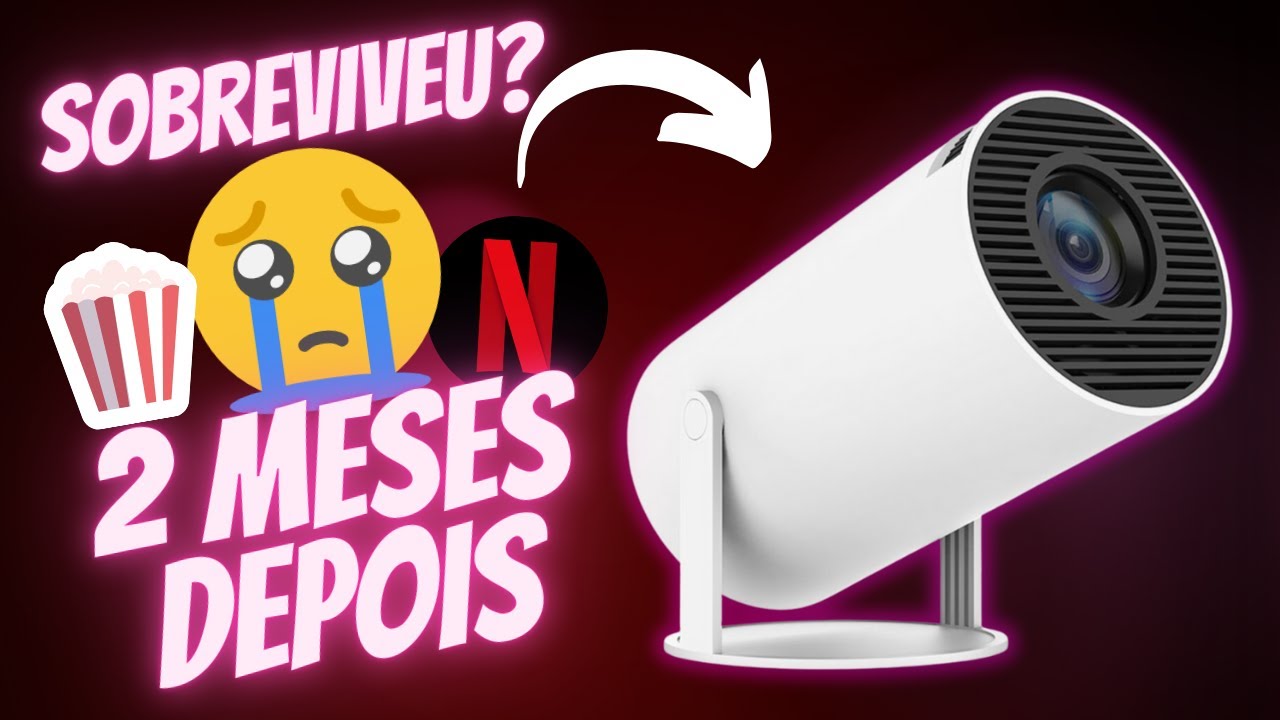 SOBREVIVEU? 😱 2 Meses DEPOIS com o PROJETOR Smart SUPER BARATO R$ 240,00