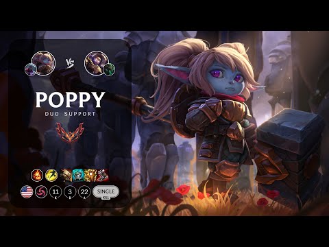 Poppy Support vs Blitzcrank - NA Grandmaster Patch 14.8