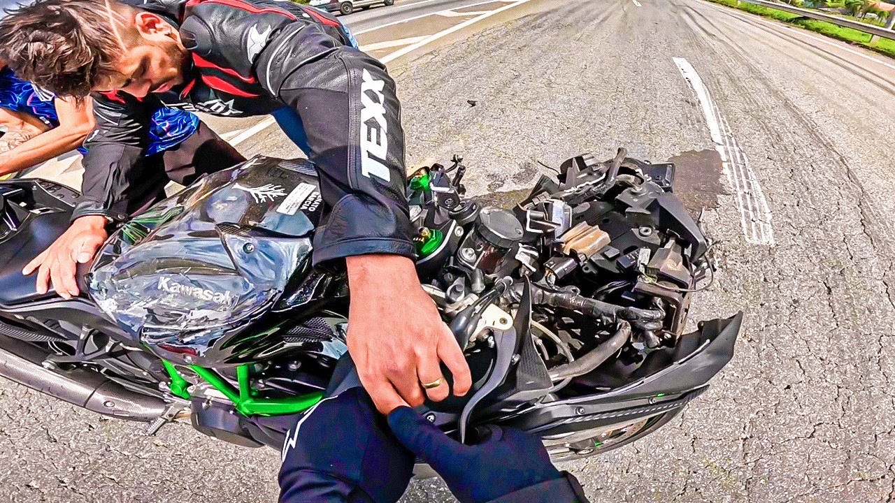 REVELEI O VIDEO DO ACIDENTE DA KAWASAKI H2