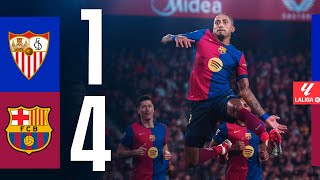 Highlight Laga Sevilla Vs Fc Barcelona (1-4) di LaLiga, Skuad Blaugrana Terus Pepet Real Madrid