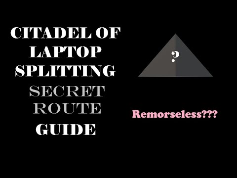 Citadel of Laptop Splitting Secret Route GUIDE