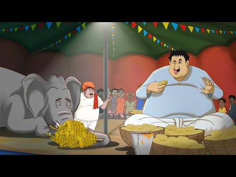 हाथी और पेटु की लड़ाई  - Majedaar Hindi Kahaniya - Comedy Hindi Video – Hindi Fairy Tales – SSOFTOONS