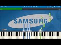 SAMSUNG MOBILE STARTUP SHUTDOWN SOUNDS IN SYNTHESIA