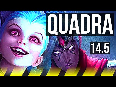 JINX & Rell vs VARUS & Rakan (ADC) | 16/1/6, Quadra, Legendary | KR Master | 14.5